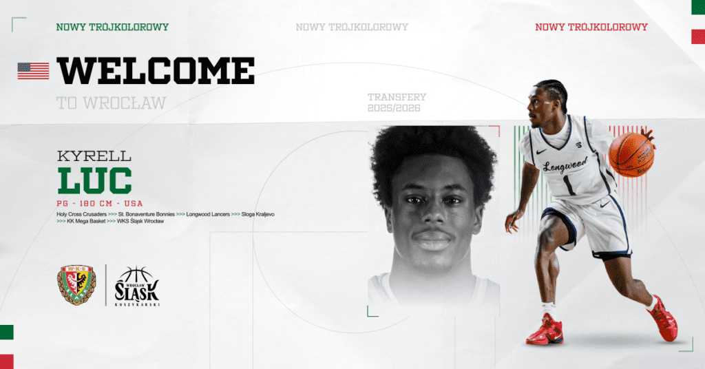 KYRELL LUC NOWYM ZAWODNIKIEM ŚLĄSKA WROCŁAW!