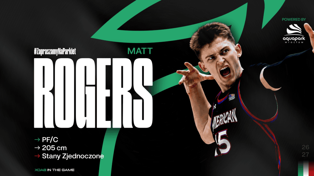 Matt Rogers nowym zawodnikiem Koszykarskiego Śląska Wrocław